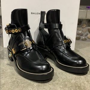 NWT. Never worn. Black Balenciaga Booties.